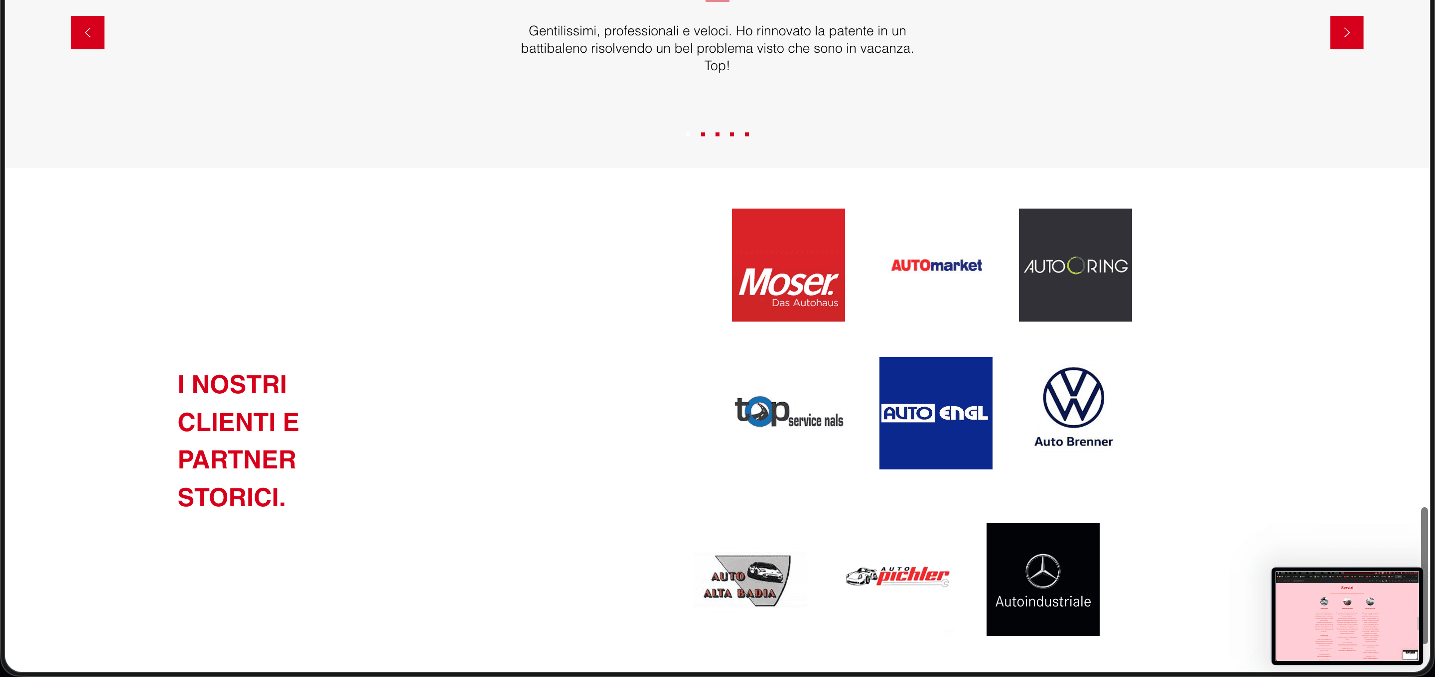 Before — online services buried
