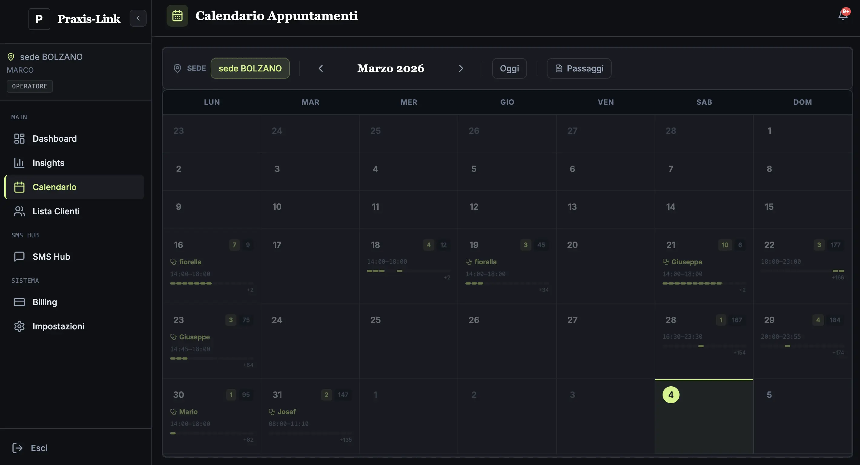 Calendar — real-time slot availability with conflict prevention