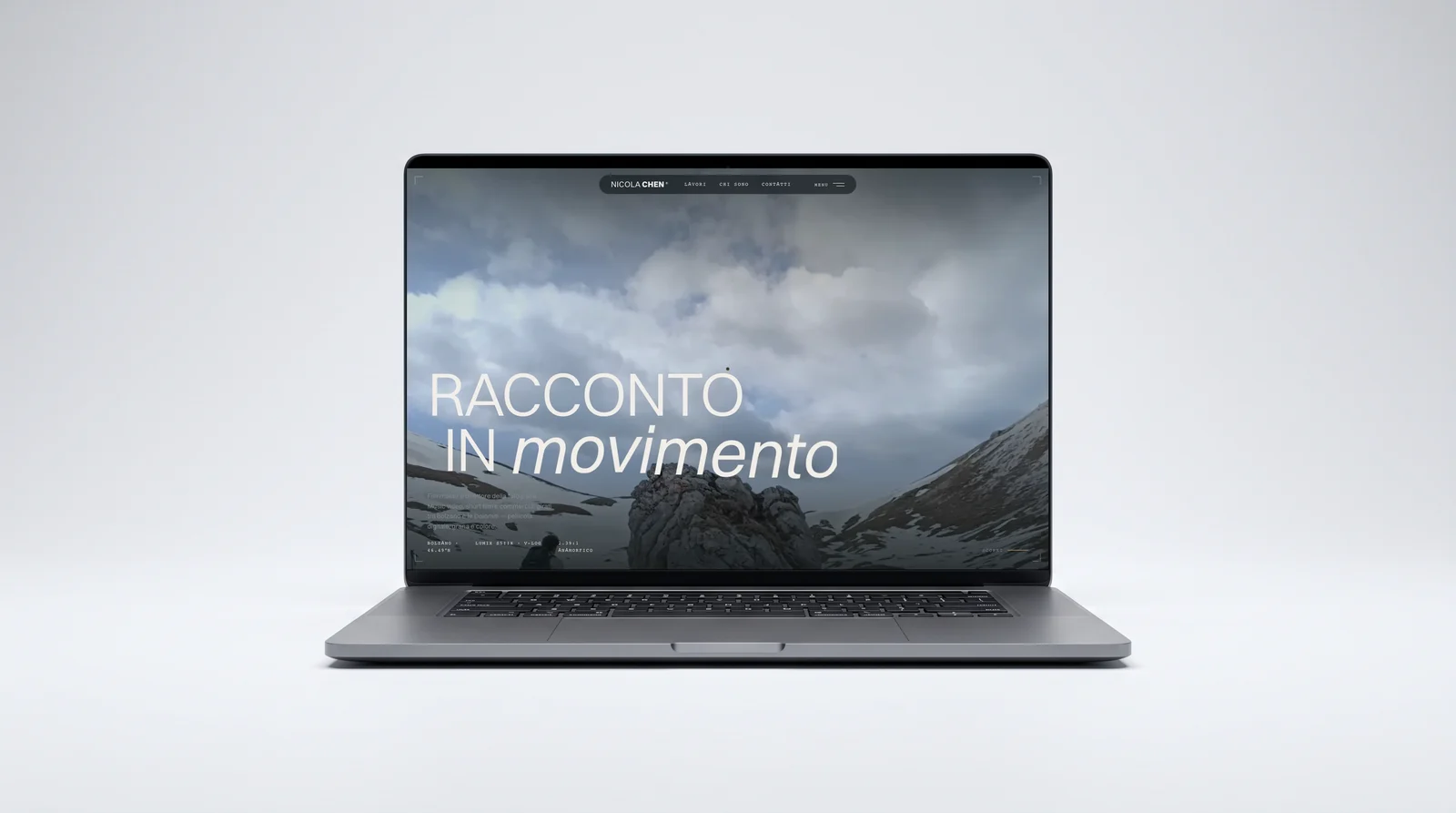 A website I built, open on a laptop